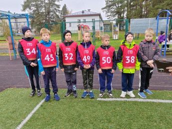 Учащиеся МБОУ "Виницкий образовательный центр" выполняют нормативы ВФСК ГТО.