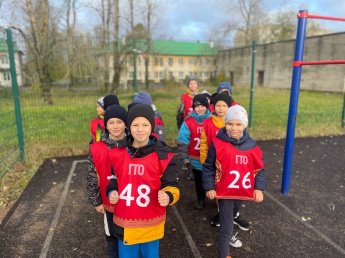 МБОУ "ПСОШ № 1 им. А.С. Пушкина" сдает нормы ВФСК "ГТО"