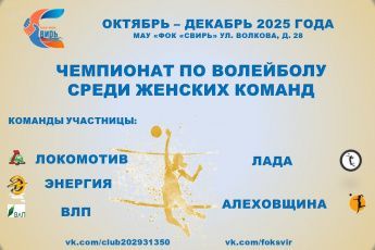 Чемпионат Подпорожского района по волейболу среди женских команд